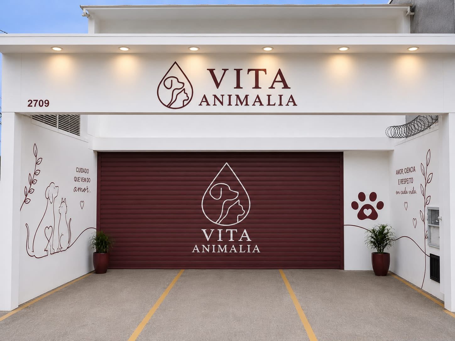 Recepção da clínica Vita Animalia